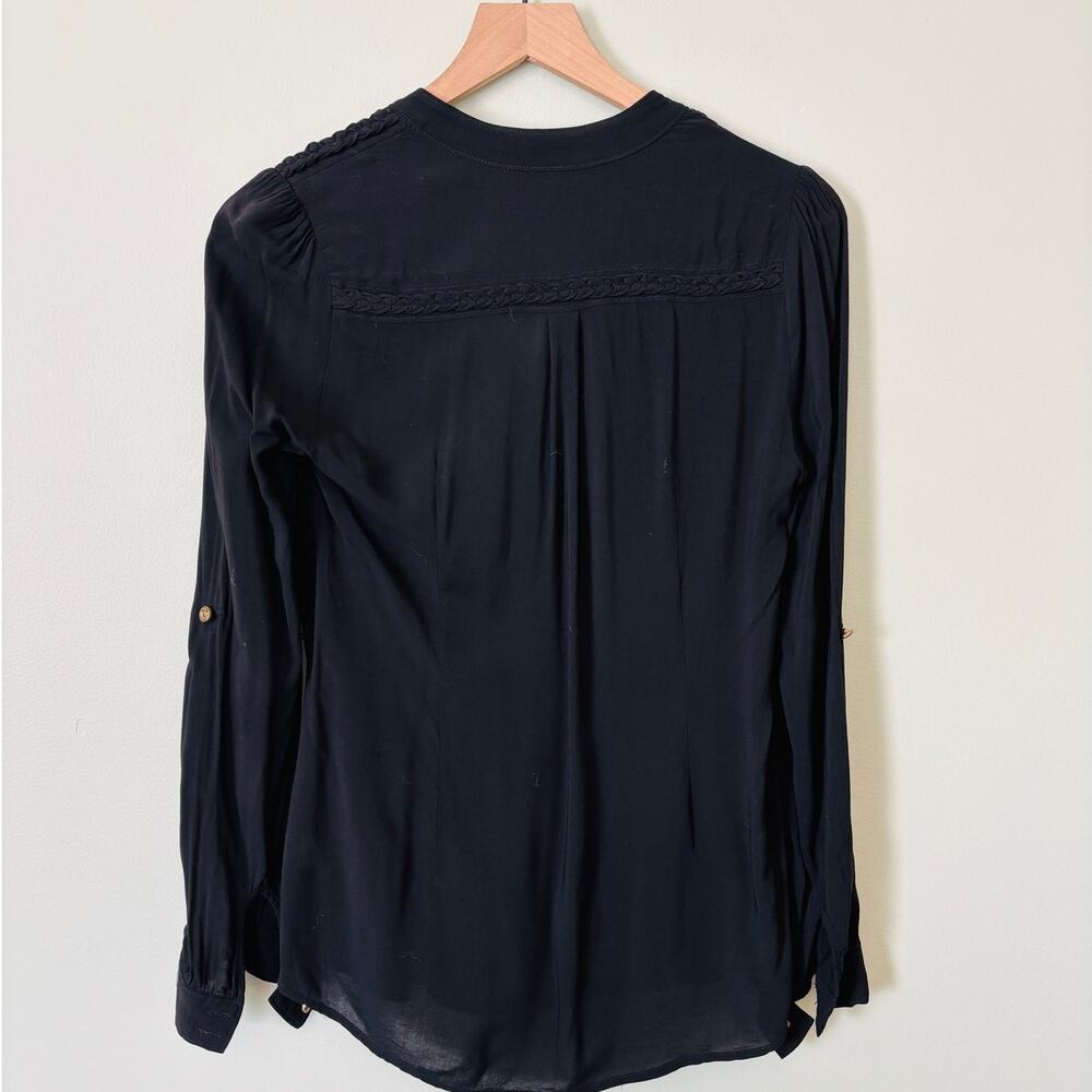 O'Dille Anthropologie Black Blouse Top - Picture 5 of 9